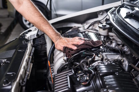 Auto engine cleaning